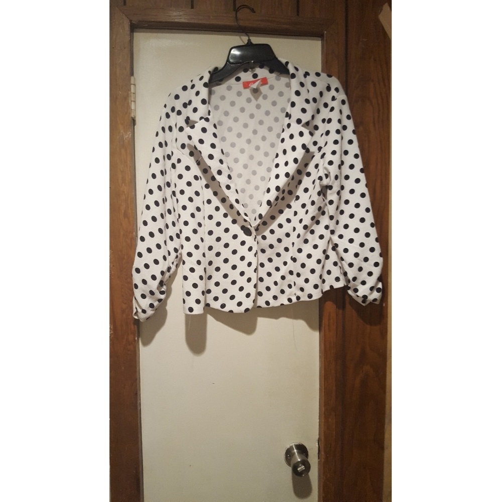Polka dot blazer